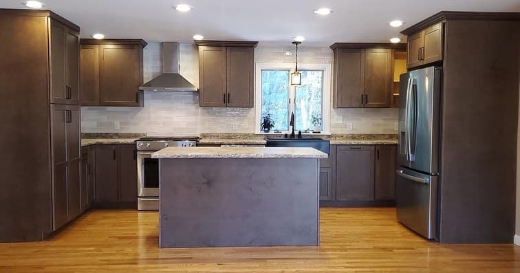 Custom kitchen in new build